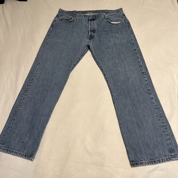 Mens Levis 501 XX Straight Leg Button Fly Jeans 38x32 Y2K Retro , Vintage - Picture 6 of 10